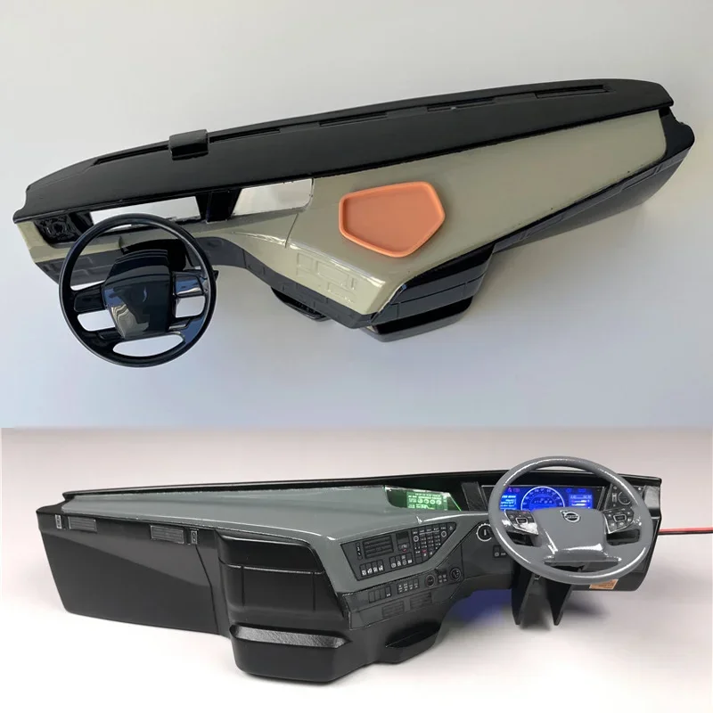 

RC Truck Cab Plastic Left/Right Peptide Interior Decorate for 1/14 Tamiya Tipper VOLVO FH16 750 56360 Model Car DIY Parts