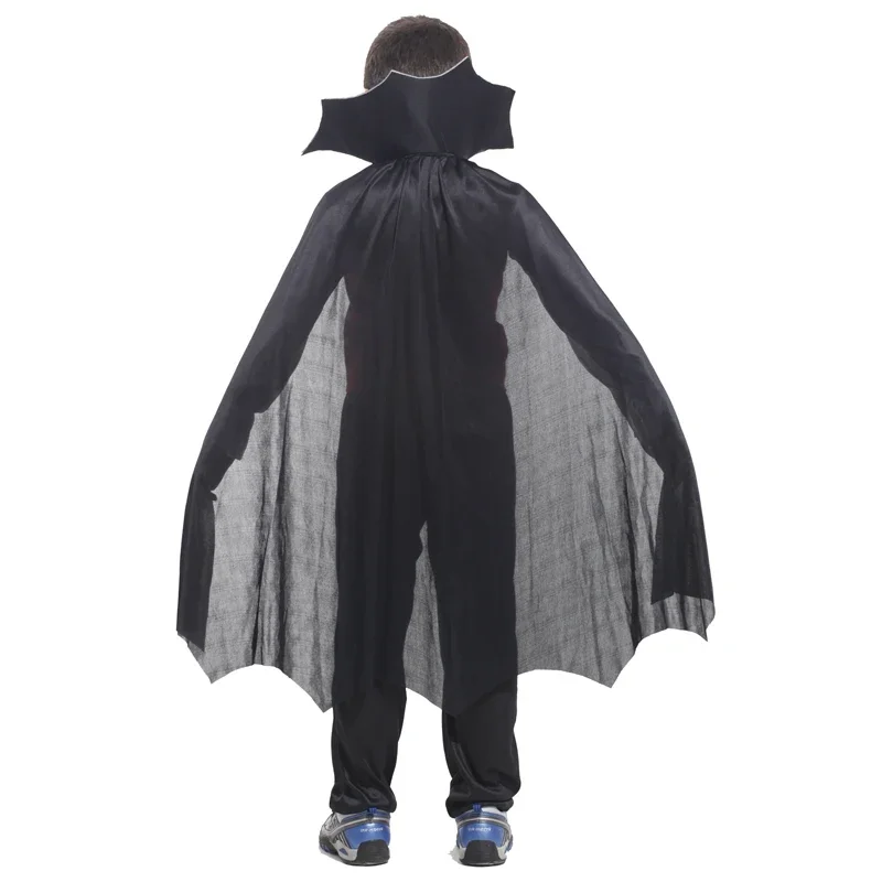 Costume d'Halloween Chauve-Souris pour Garçon et Fille, Dents de Vampire et Oreilles d'Elfe, Robe de Barrage, Carnaval, ixde Vacances, RZ1201