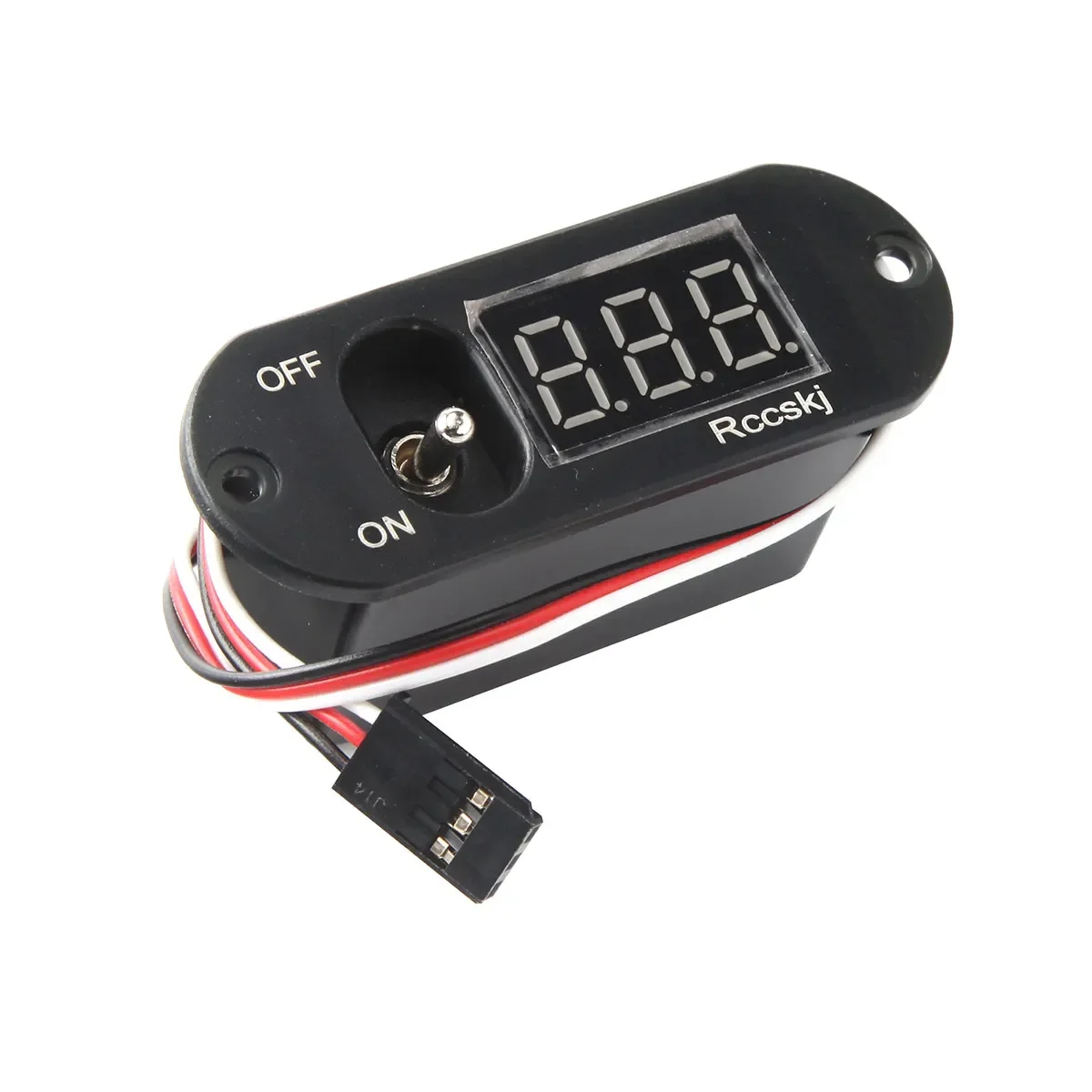 Rccskj DP switch voltmeter 2105 FUTABA/JR plug 15CM Cable Wire 3.5-13V Voltage For RC Model Plane