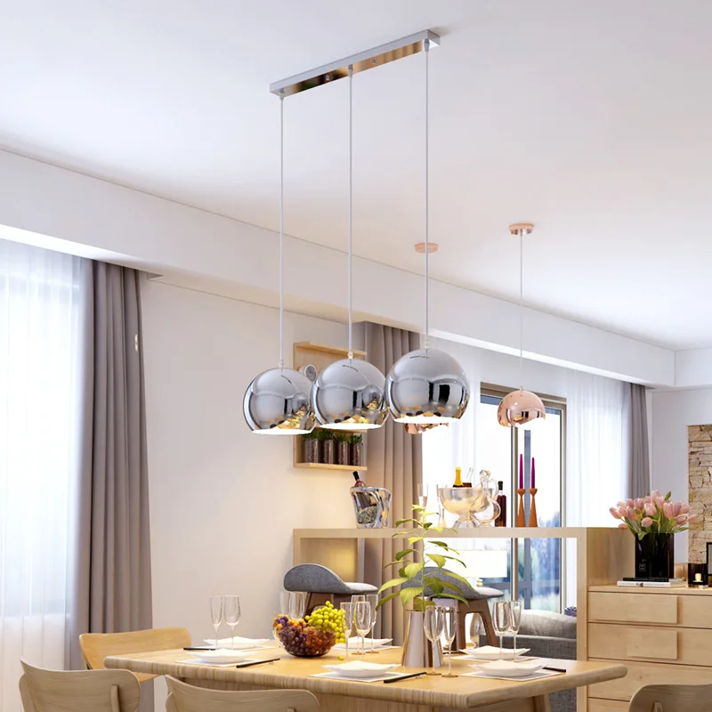 

2025 Minimalist Nordic Creative Led Chandeliers With Silver Plating Lustre, Bedside Bar Lamps Lighting, Home Decoration