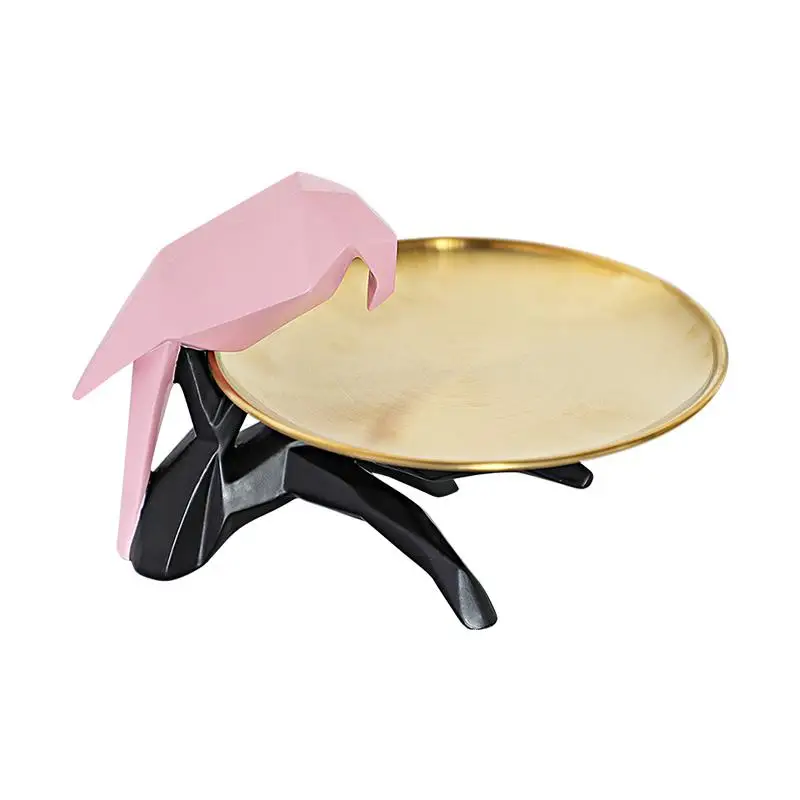 Abstrakte Vogeltabletts, dekorative Vögel, Aufbewahrung, Ornamente, Schreibtisch, Dessertschale, Obsttablett, minimalistischer Stil, Wohnzimmer-Dekoration