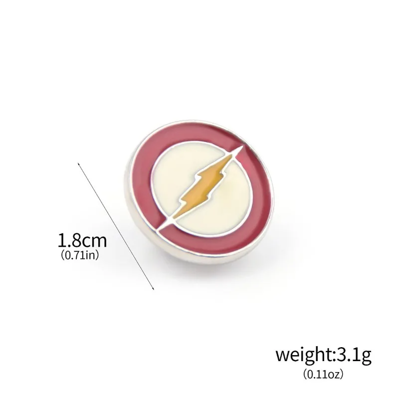 Surrounding DC The Flash Green Lantern cool creative stylish anime cartoon pattern brooch clothing bags fashion accessories