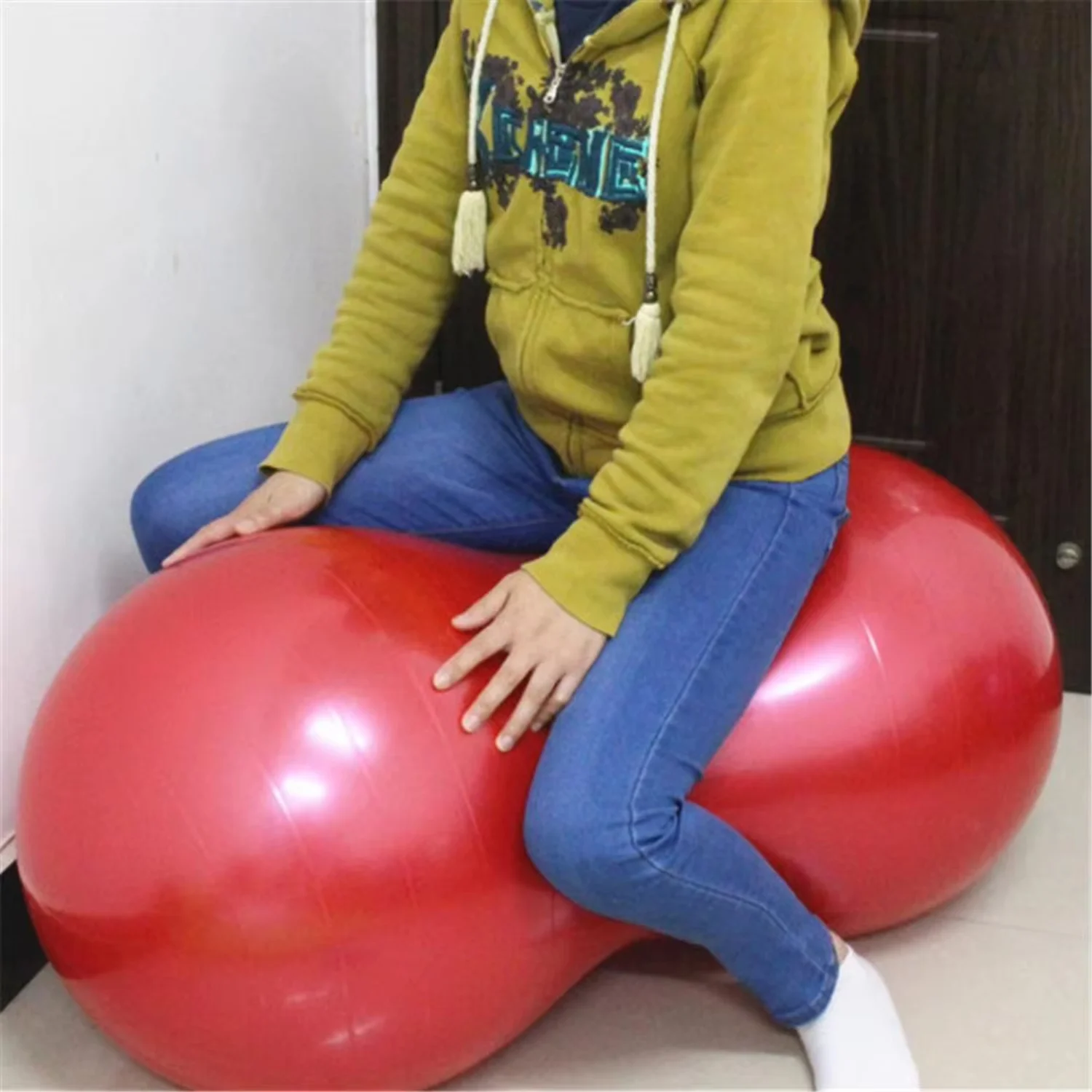 

Thickening Ex&plosion-proof Capsule Pilates Ball Massage Rehabilitation Training Elderly Fitness Yoga Peanut With