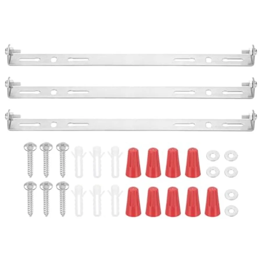Universal Light Fixture Mounting Bracket Kit, 3 Set Light Crossbar Ceiling Light Plate with Screw for Wall Lights Ceiling Light