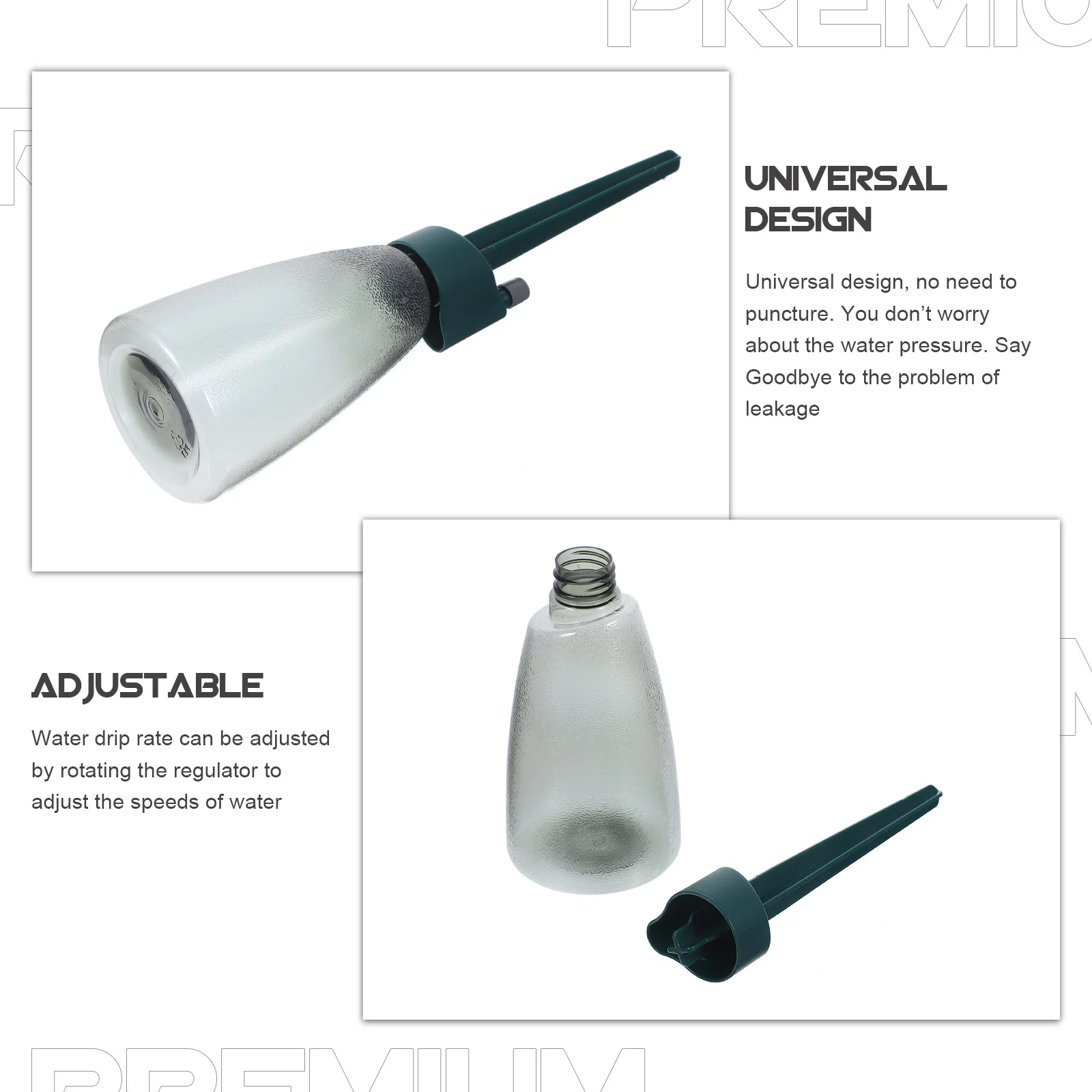 4 Set Alat Penyiraman Otomatis dengan Aliran Air yang Dapat Disesuaikan untuk Tanaman Dalam dan Luar Ruangan, Kebun, Hidroponik, Penyiram Tetes