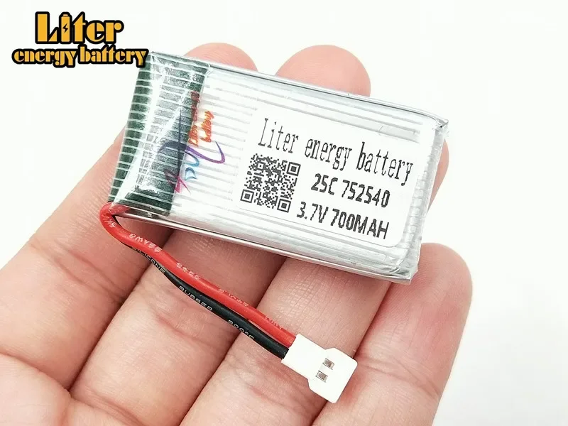 3.7V 700mAh X5C X5SC baby star Venus reached 398 868 3.7V 700mAh lithium lipo battery 25c 752540