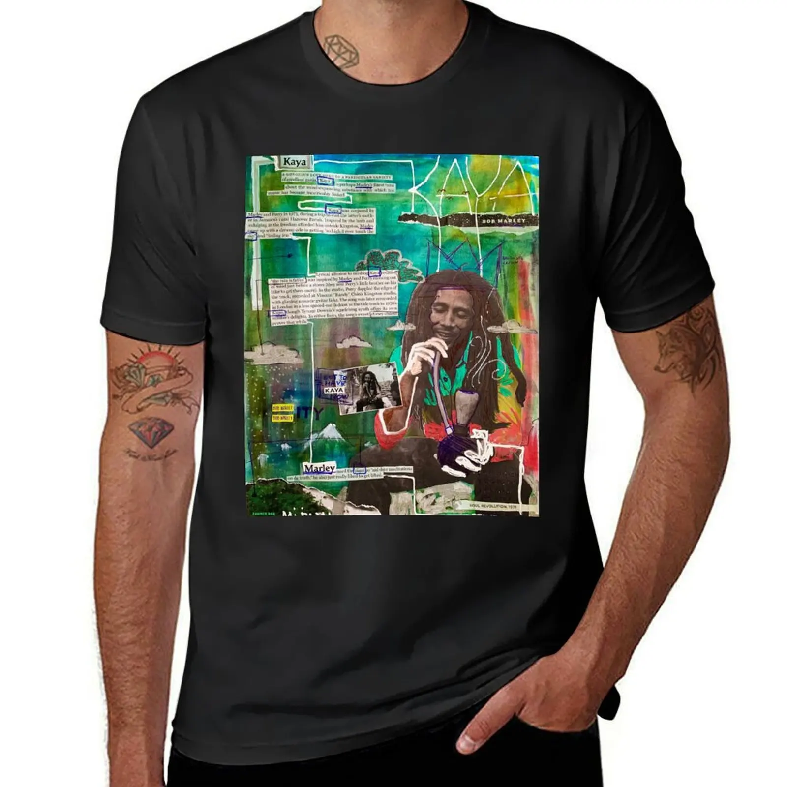 Kaya Collage T-Shirt quick-drying cute tops fitted t shirts for men