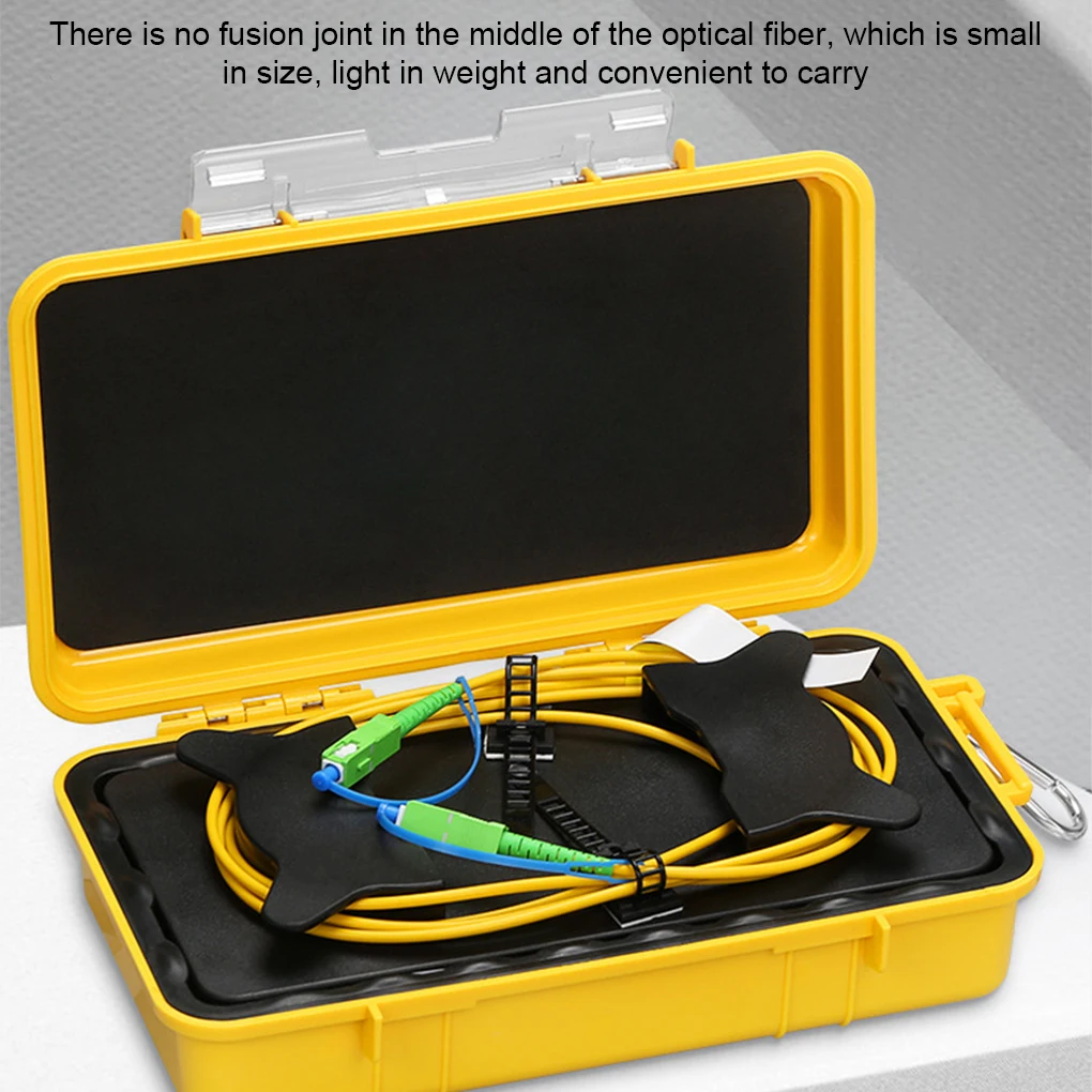 Professional Male to Male Fiber Optic Jumpers Box Office Hotel Portable ABS Dustproof Optical Extension Cable Adapter