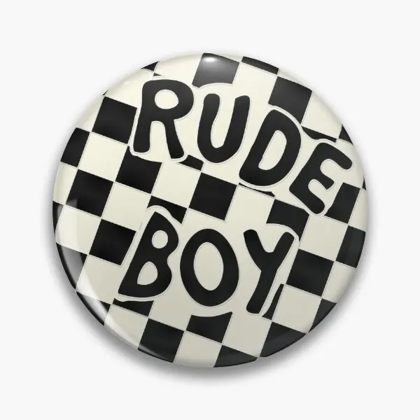 Original Rude Boy Button In Light Purple  Soft Button Pin Women Lapel Pin Creative Cartoon Fashion Hat Brooch Lover Collar