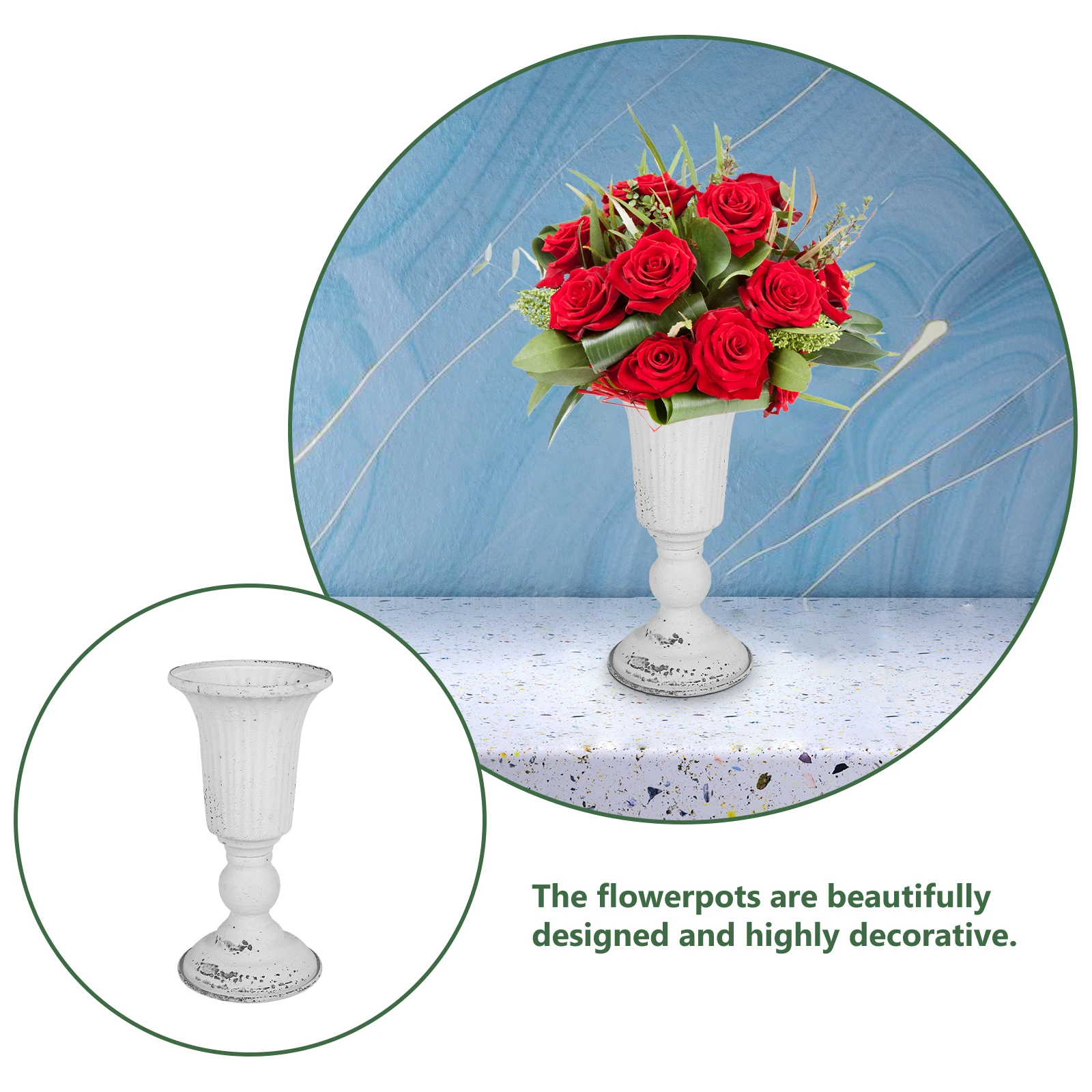 

Деревенская ваза для цветов, римский горшок, украшение для растений, ретро железный кашпо, винтажный контейнер для цветочной композиции, горшок для хранения сушеных цветов