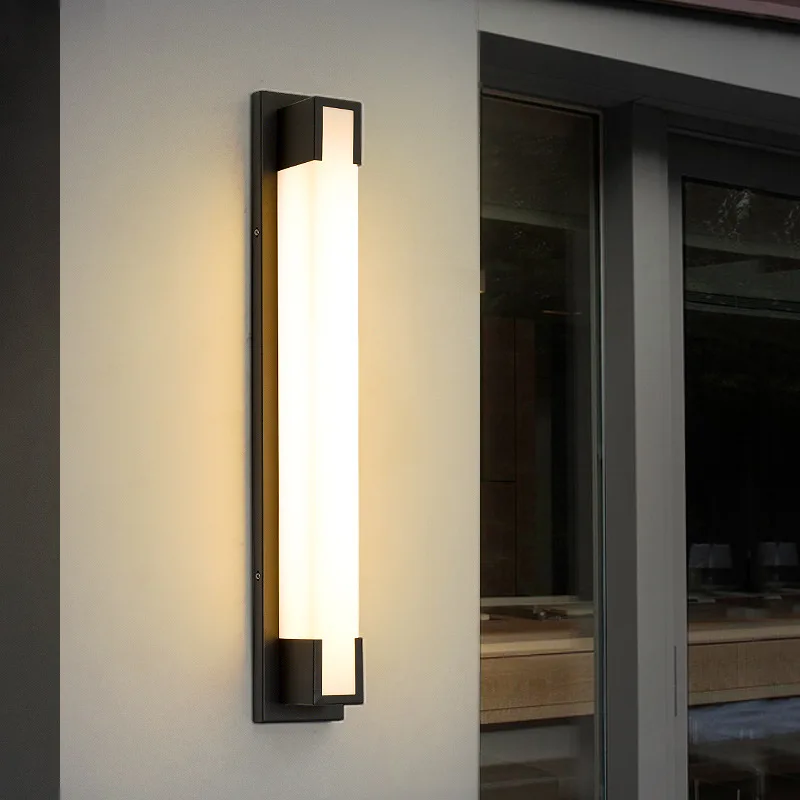 

Modern Simple Outdoor Waterproof LED Wall Lamp 85-245V Garden Courtyard Villa Hotel Gate Wall Lamp Exposure Lamp Lighting