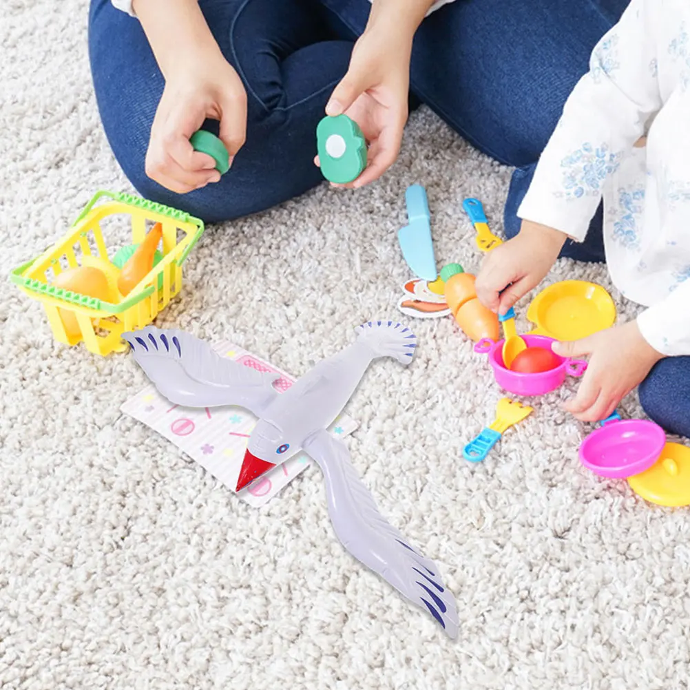 4 Uds. De piscina con forma de gaviota para niños, decoración para fiesta en la playa, juegos de piscina flotantes, decoraciones de piscinas inflables grandes para pájaros para niños
