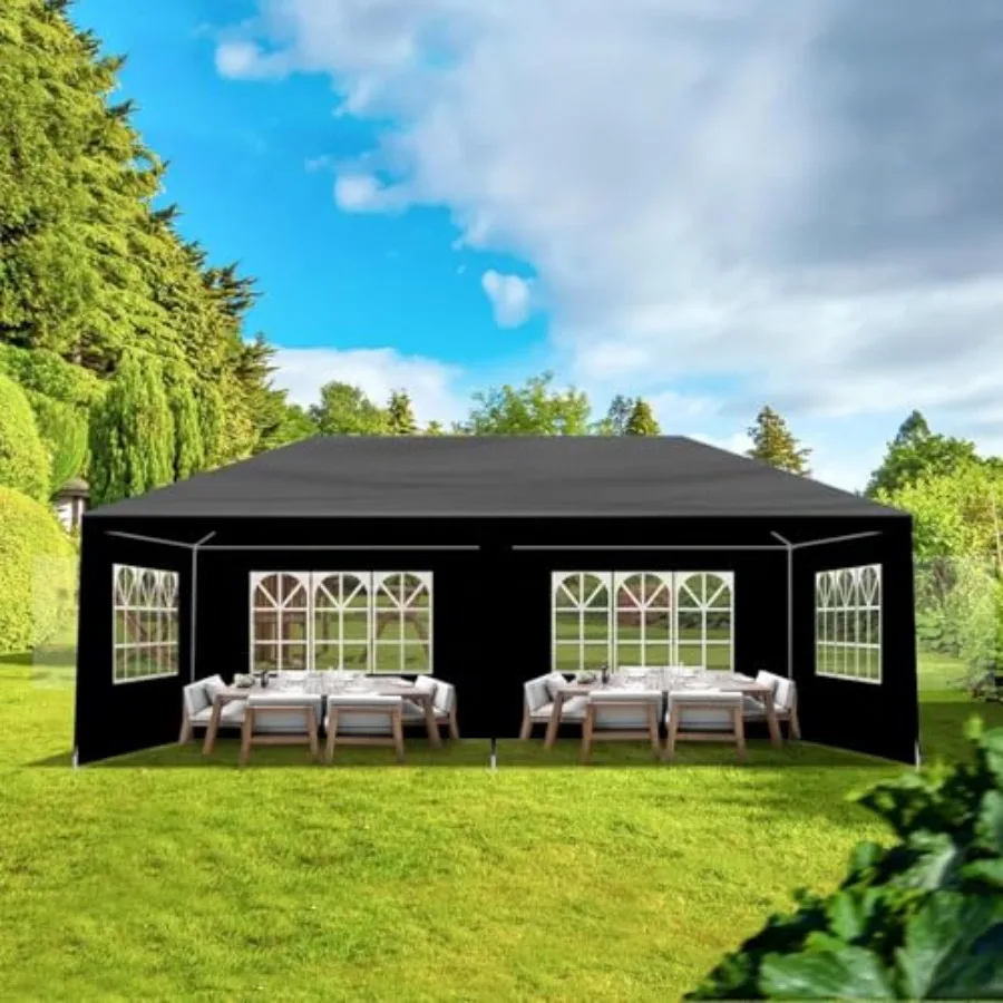 Feet Party Tent, Outdoor Wedding Tents for Parties, Canopy Event Tent with 6 Removable Sidewalls, Waterproof Gazebo Shelter for