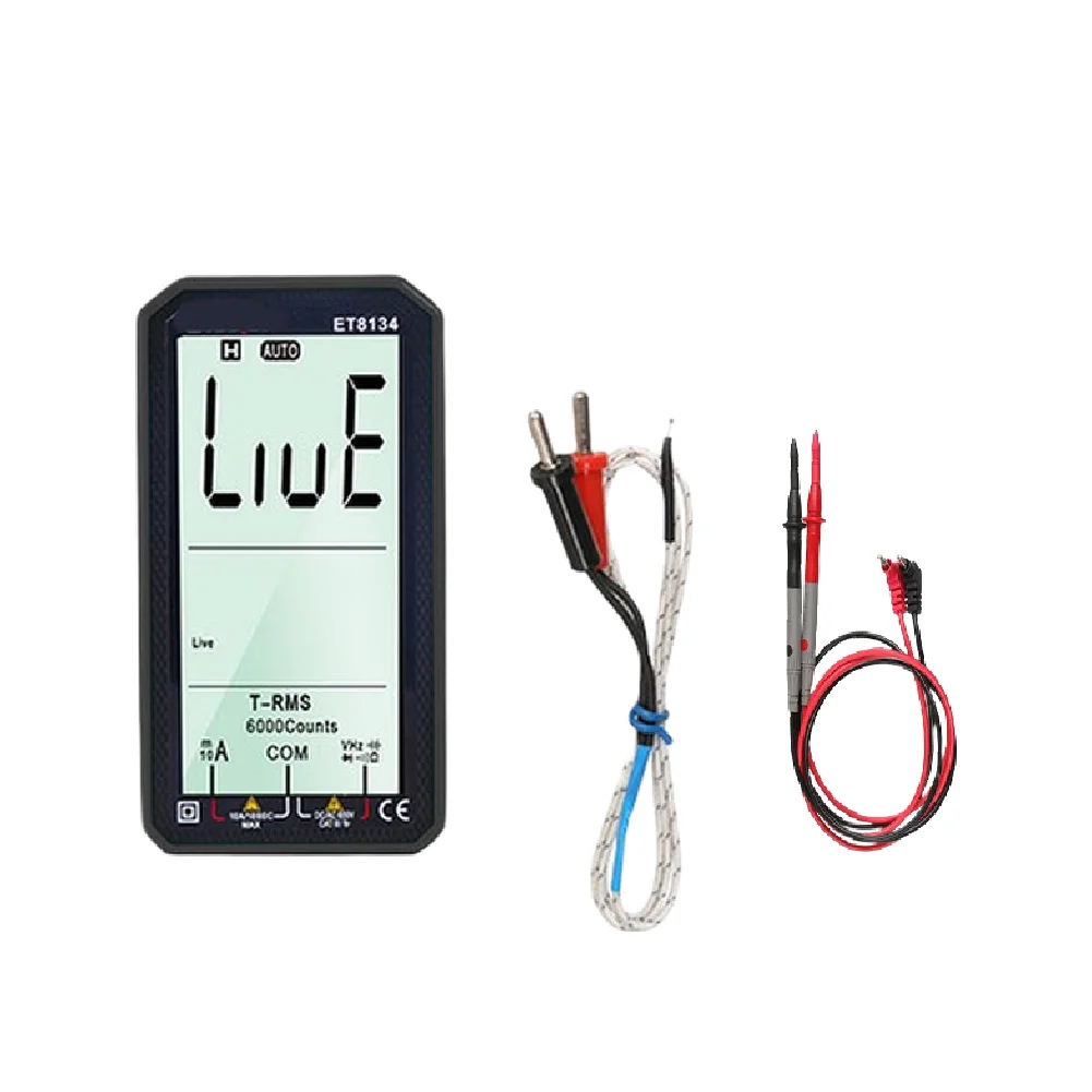 True ET8134 4.7 inch Digital Multimeter for AC/DC Voltage Current Resistance Capacitance Frequency Temperature Diode