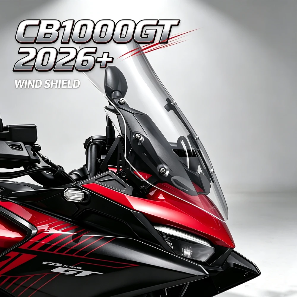 For Honda CB1000GT CB1000GT Genuine Higher Windshield Windscreen 95mm Tall Clear Touring Wind Deflector Original Screen 2025-202