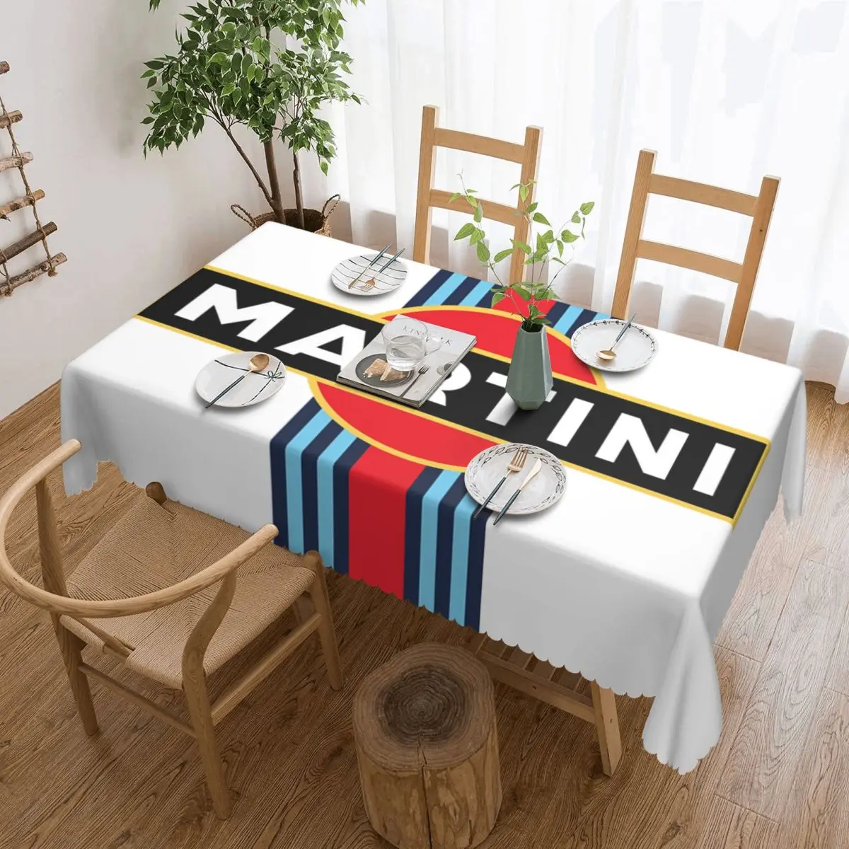 

Martini Racing Stripe на заказ прямоугольная скатерть маслостойкая скатерть для обеденных мероприятий скатерть