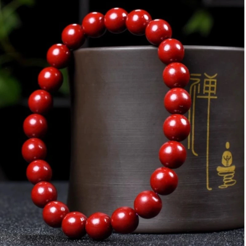 Natural raw cinnabar bracelet female amulet bracelet male and female