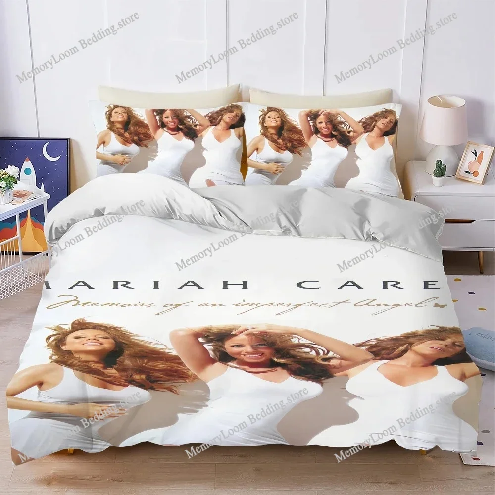 

Singer Mariah Carey Here For it All Duvet Cover Set Style Bedding Soft Laundry Cotton Bed Student Dormitory Gift Home Textile
