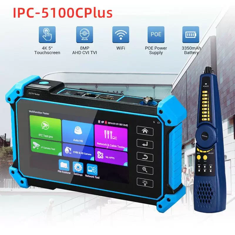 

4K тестер видеонаблюдения IP-камера ahd мини-монитор HDMI VGA IPC тестер CCTV poe портативный монитор камеры cftv тестирование кабеля ONVIF PTZ