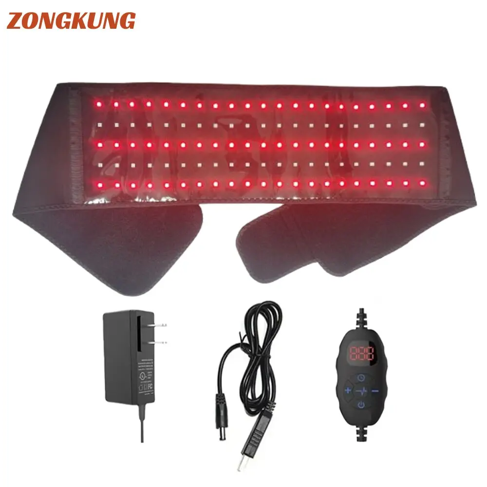 

NEW 105PCS LEDs Phototherapy Belt Red Light Hot Compress 850nm&660nm Body Shaping Weight Loss And Relaxation Back Pain Relief