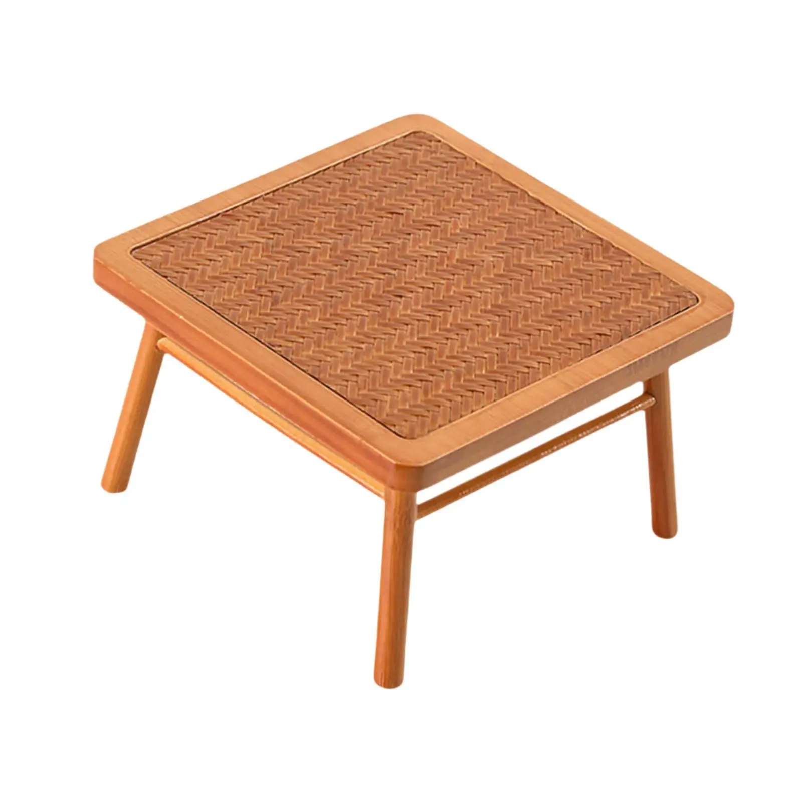 Scrivania per casa delle bambole Giocattolo per bambini Micro paesaggio Mini modello Tavolo in bambù per sala studio Sala da pranzo Giardino fatato Casa delle bambole Soggiorno