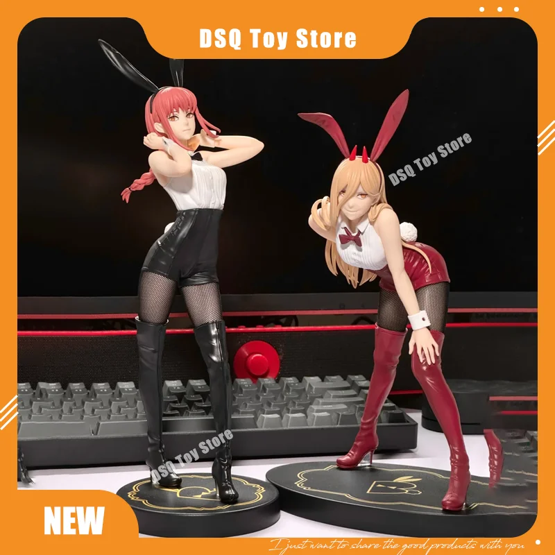 

Japanese Furyu Original Authentic Chainsaw Man Bicute Bunnies Pava Makima Bunny Girl Scenery Figure Toy Holiday Gift Ornament