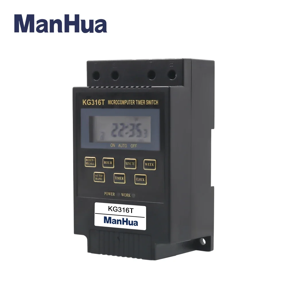 ManHua Timer Switch KG316T 25A 220VAC 50Hz Microcomputer Digital Timer Switch