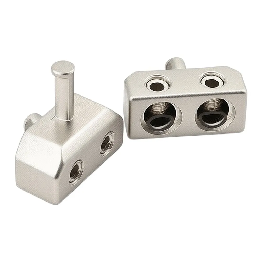1Pair 0GA 4GA Copper Wiring Terminal Splitter-One To Two For Car Audio RV Marine-12V 24V Power Distribution Block Accessories