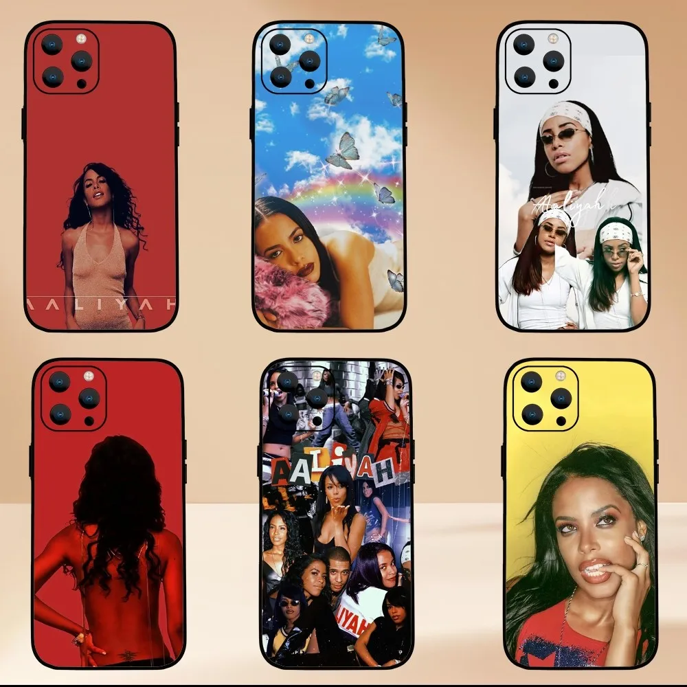 A-Aaliyah Singer  Phone Case For iPhone Mini 11 12 13 14 15 Pro XS Max X Plus SE XR Shell