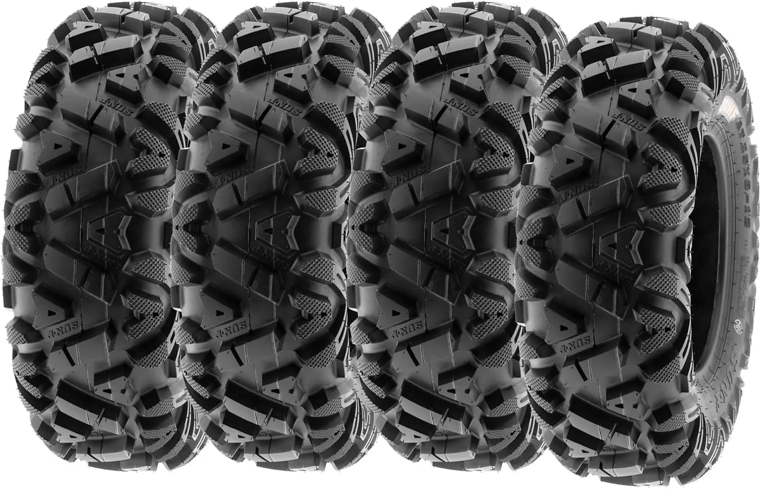 28x9-12 28x9x12 All Terrain Tires ATV UTV 6 PR POWER I A033 - SET of 4