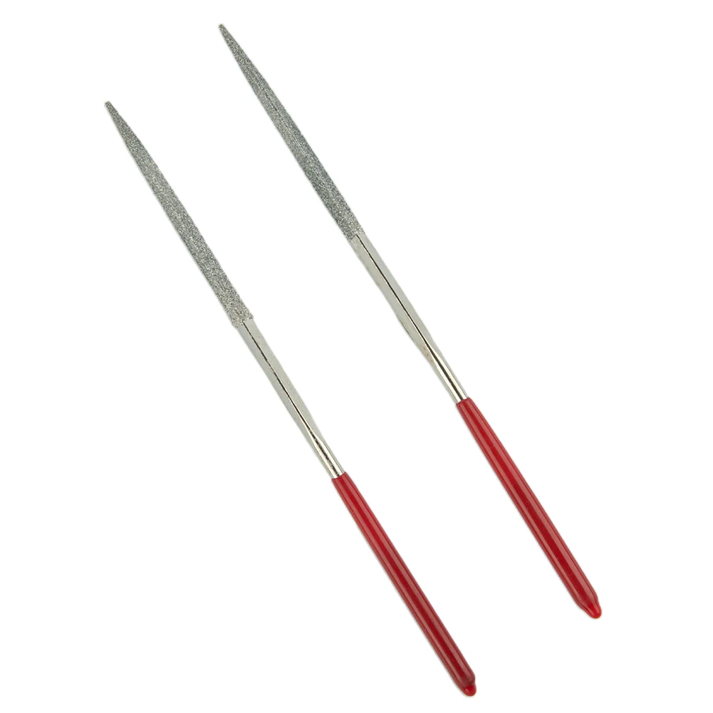 2pcs File SMetal Needle Files Arving Jewelry Glass Stone Wood Tool Deburring Mirror Tile Ceramics Metal