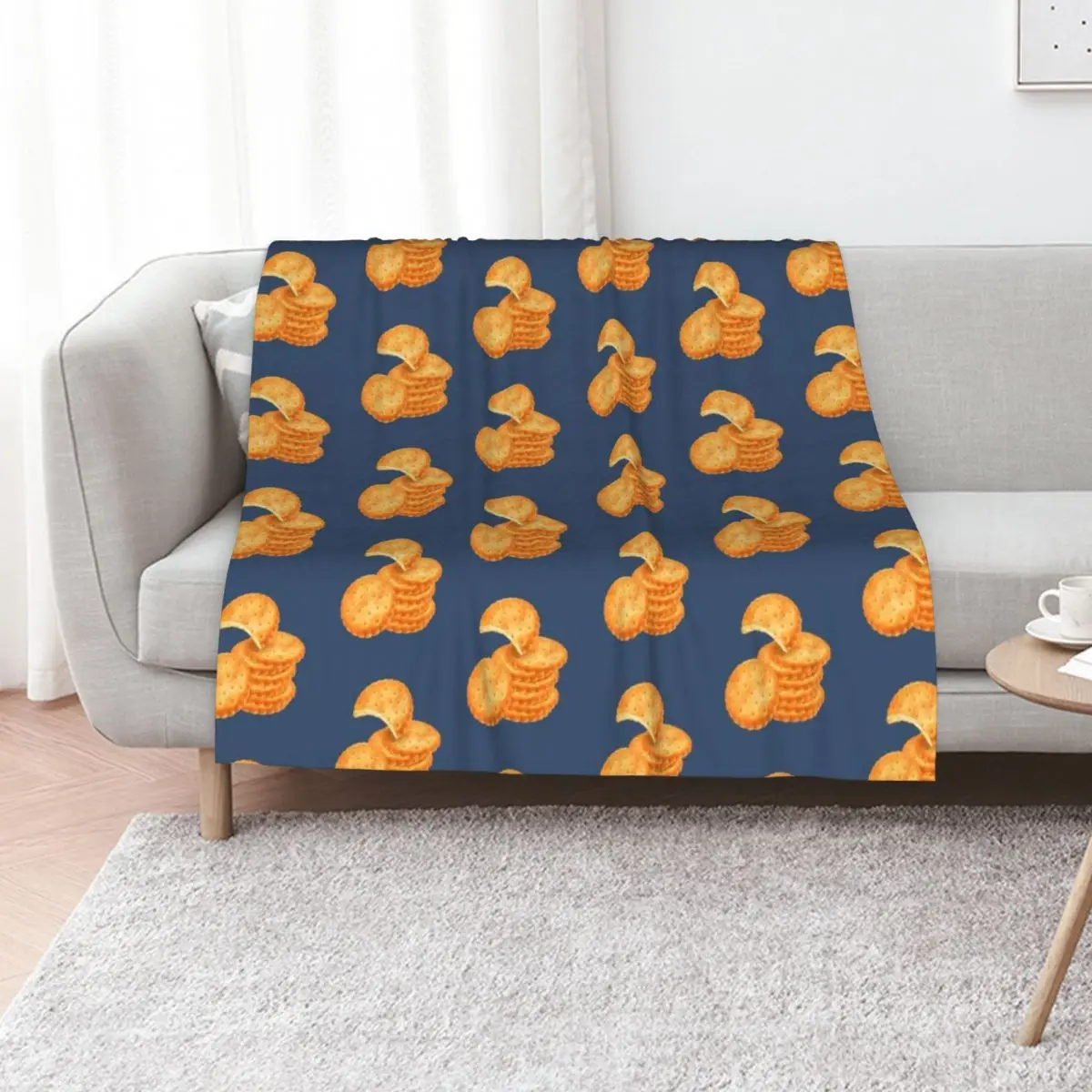Stack of Round Crackers Throw Blanket Baby Bed linens Luxury St Plaid on the sofa Blankets For Baby Beautifuls Blankets