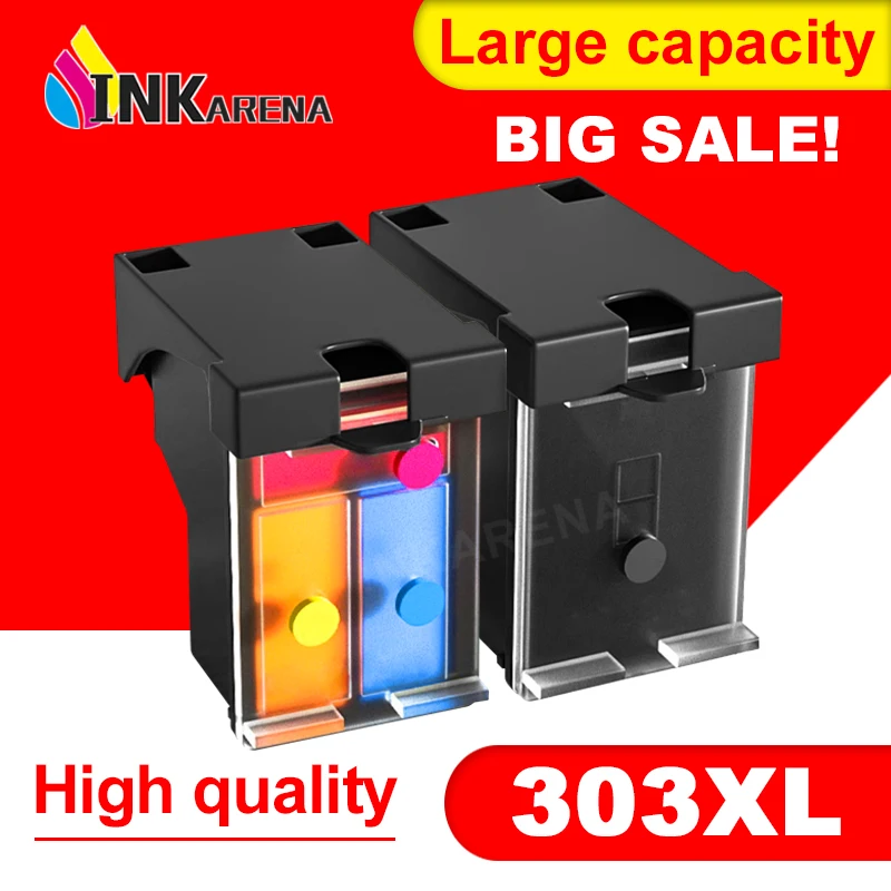 303XL Ink Cartridge Compatible for HP 303 For HP303 303xl Envy Photo 6220 6222 6230 6232 6252 6255 6234 7130 7134 7830 303xl