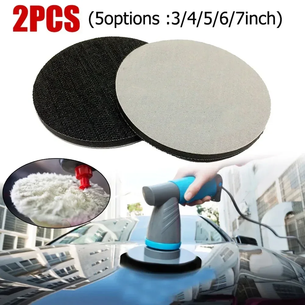 2pcs Denim Orange Peel Removal Pad Car Polishing Pad 3/4/5/6/7inch Single Wetsanding Alternative Backing Plate Car Polisher NEW