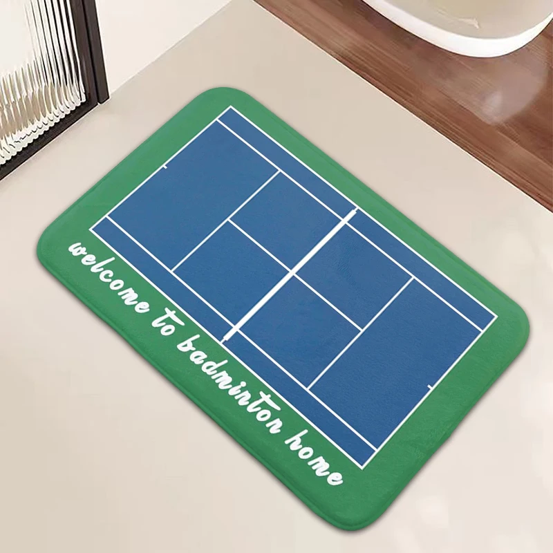 Bathroom Rug Tennis Court Carpet for Bed Room Mats Doormat Entrance Door Foot Mat Home Decoration Kitchen Accessories Carpets