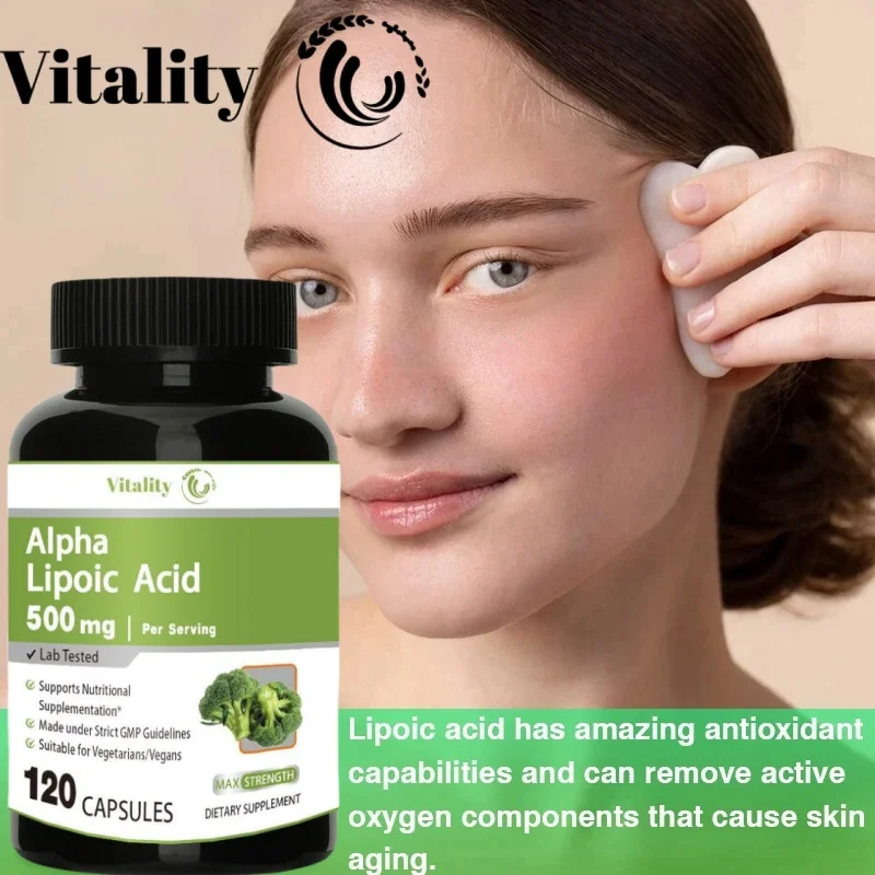 Vitality Alpha Lipoic Acid - Promotes Neurological Health, Cardiovascular and Carbohydrate Support