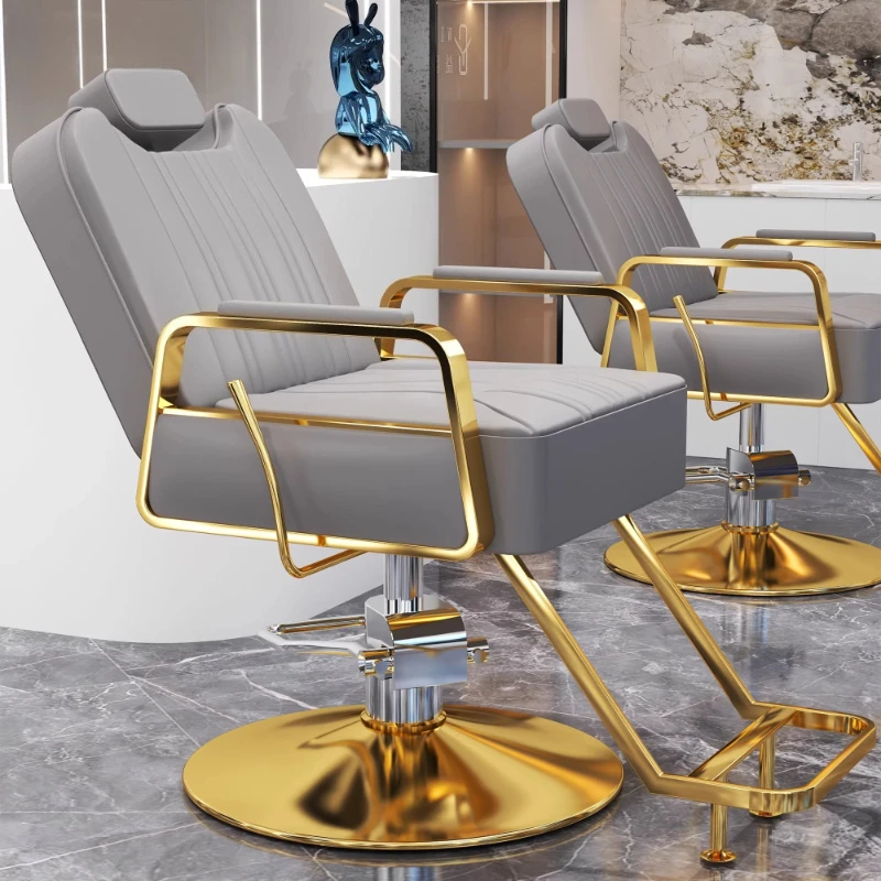 Luxury Shampoo Barber Chair Manicure Cosmetic Equipment Barber Chair Swivel Hairdresser Cadeira Gamer Commercial Furniture - view 3