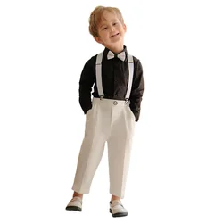 2024 Infant Partywear Costumes for Children Boy Kids Elegant Flomal Party Suits Weddings Classic Boys Ceremony Outfit Sets