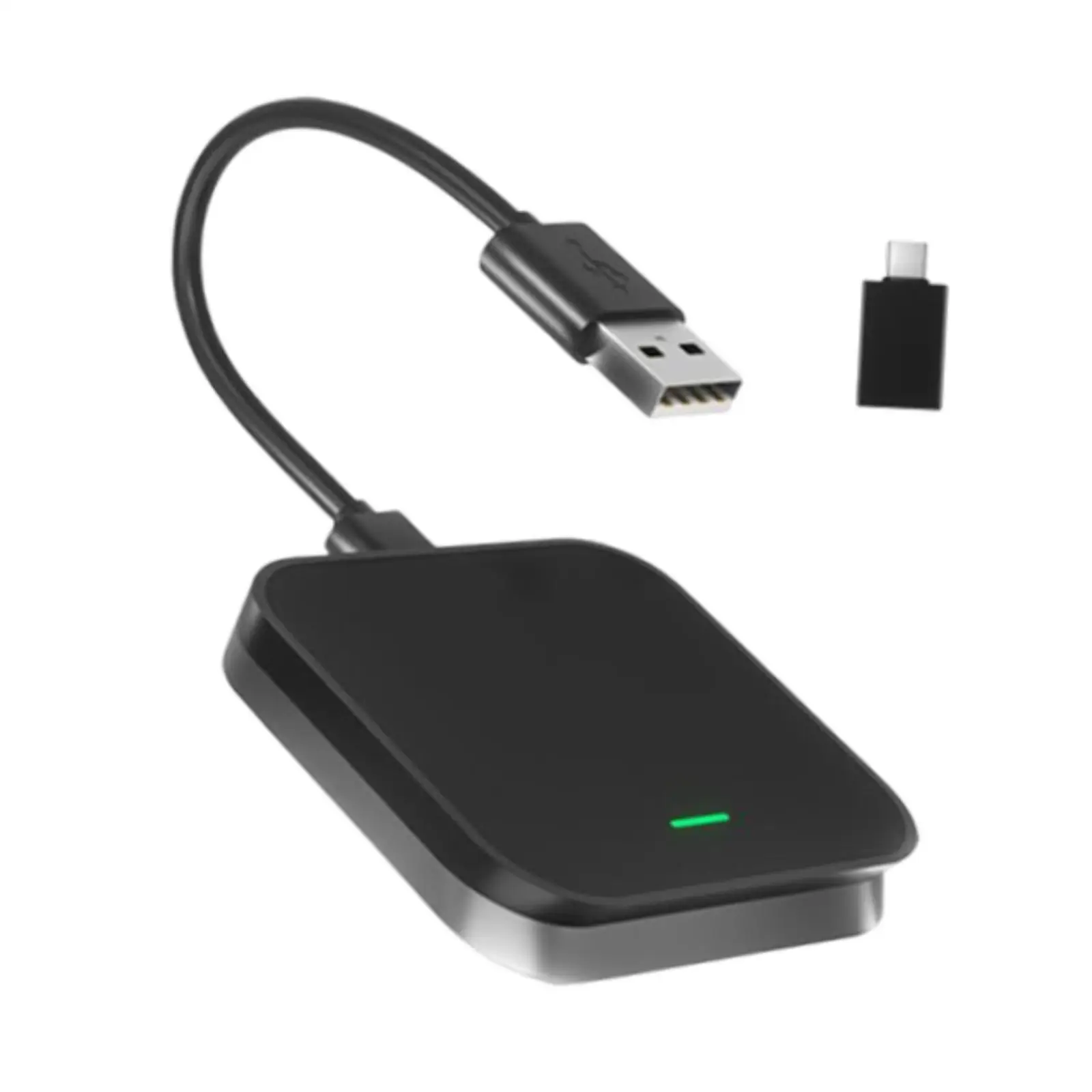 Wireless Car Adapter Connection Easy to Use Compact Vehicle Plug and Play