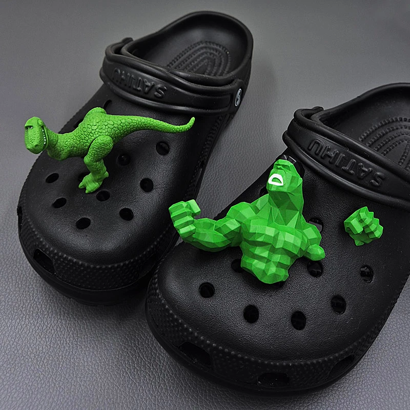 New Creative 3D Cartoon Shoe Flowers For Clogs Abs Vibrant Sandals Decoration Perfect Gift For Christmas Suitable For All Clogs