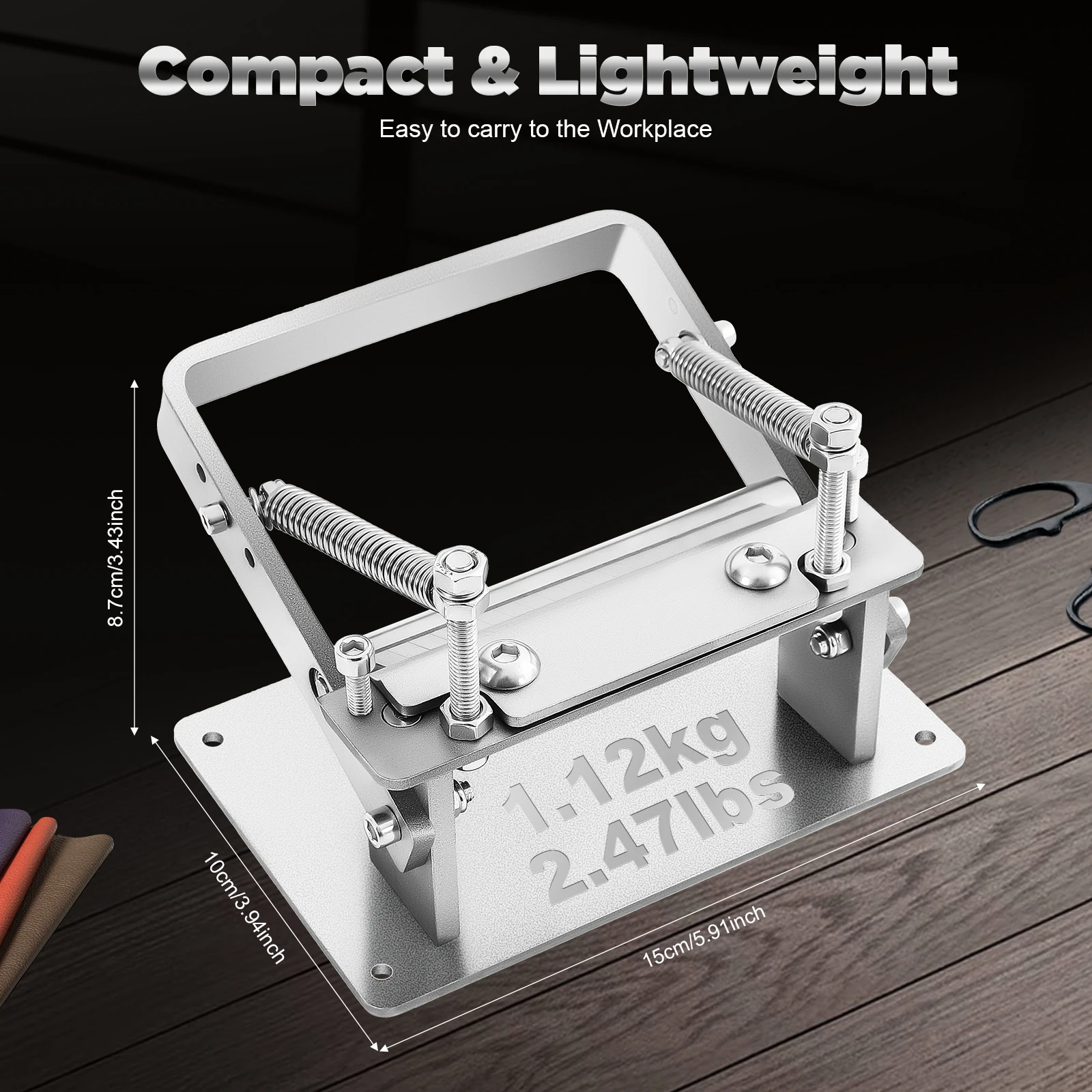 Manual Leather Peeling Machine, 304 Stainless Steel Sandblasting, Adjustable Thickness 0.5-5mm, DIY Leather Splitter for Craftsmen, Home Studio Use, 10cm Width, Low Noise, Compact & Portable Gift
