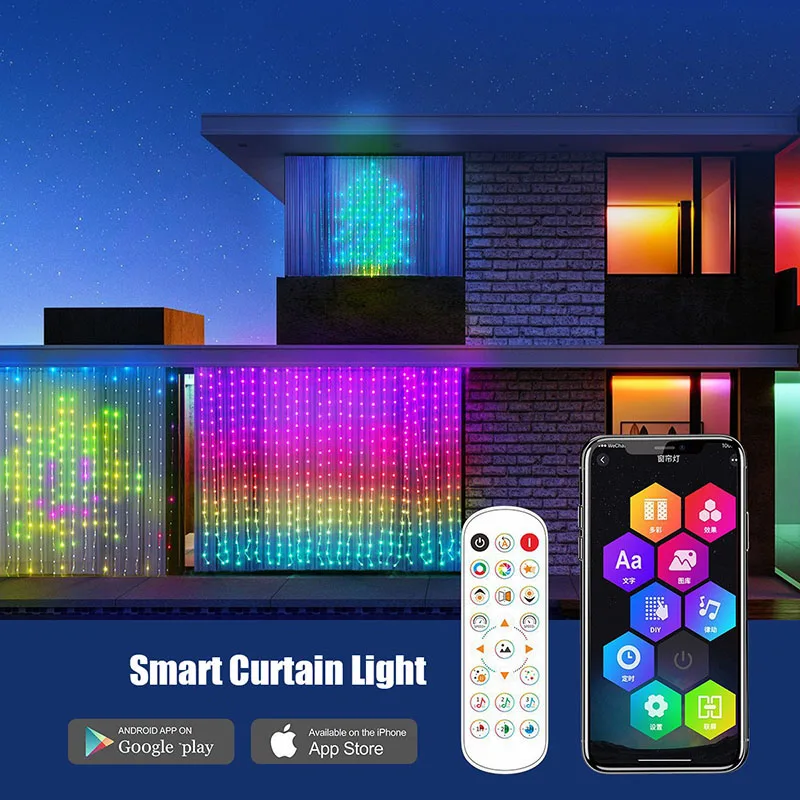 smart-led-curtain-lights-party-decor-led-fairy-lights-app-control-music-sync-diy-pattern-string-lights-indoor-outdoor-waterproof