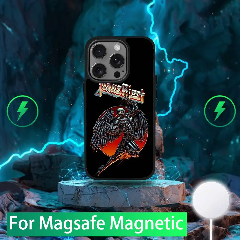

J-Judas P-Priest Phone Case For iPhone 16,15,14,13,12,11,Pro,Max,Plus,Mini,SE New Magsafe Magnetic Wireless Charging