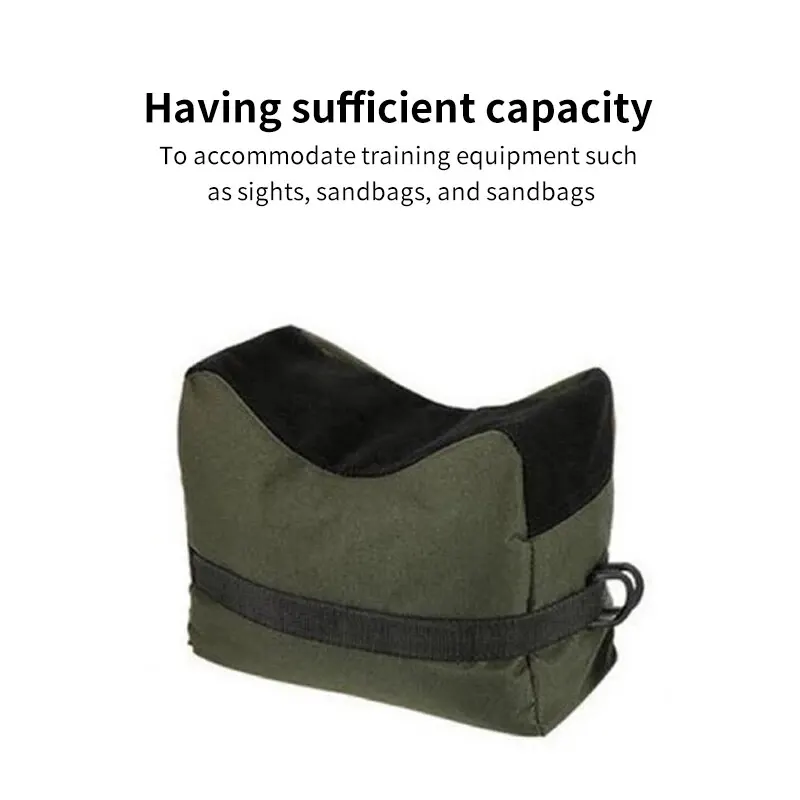 Tactical Rifle Support Bag - Front and Rear Sandbag for Improved Accuracy and Stability During Hunting and Target Shooting