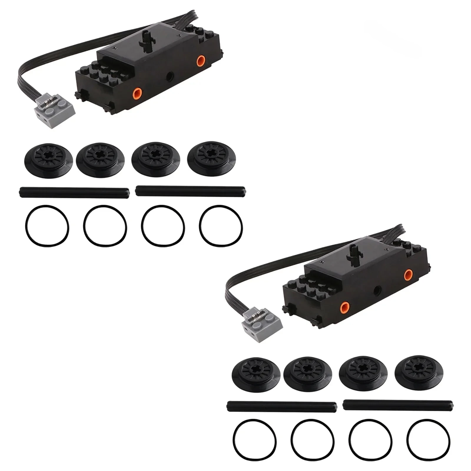 1/2/4 Stück Leistungsfunktionen Zugmotor 88002 MOC Power Up Motor Bausteine für 10254 53401 53400 Schienenschienen