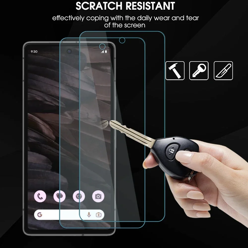 6 In 1 Tempered Glass For Google Pixel 6A 7A Pixel7 5G Front Screen Back Camera Len Protector Cover Film For Google Pixel 7