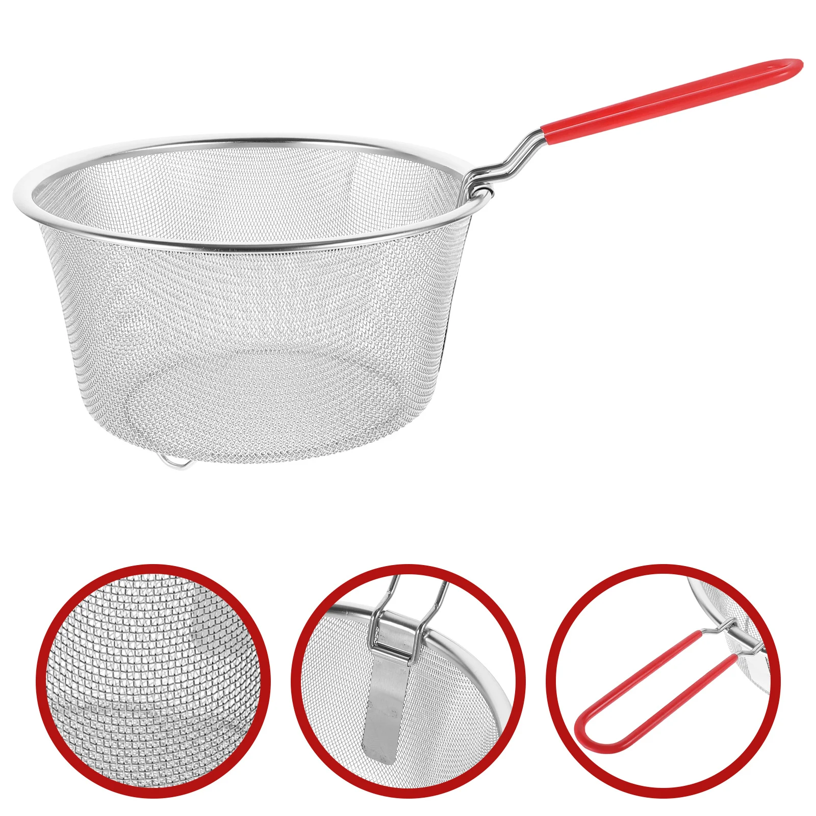 

Stainless Steel Frying Basket Fine Mesh Deep Fryer Basket for French Fries Fried Chicken Fish Balls Air Fryer Cooking Tool