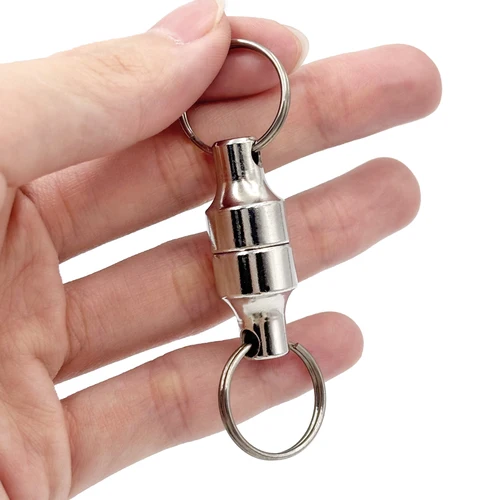Imagen 2 del producto Herramienta magnética para Pesca de carpa, soporte de liberación, Retractor de Pesca con mosca, Clip de liberación de red con llavero, mosquetón, Clip de Pesca