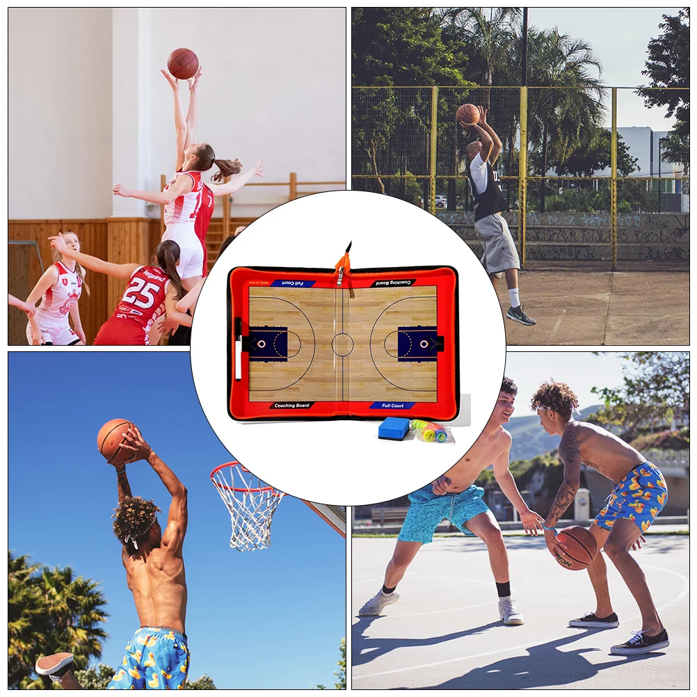 

Magnetic Basketball Training Kit Portable Strategy Equipment Clipboard Defense
