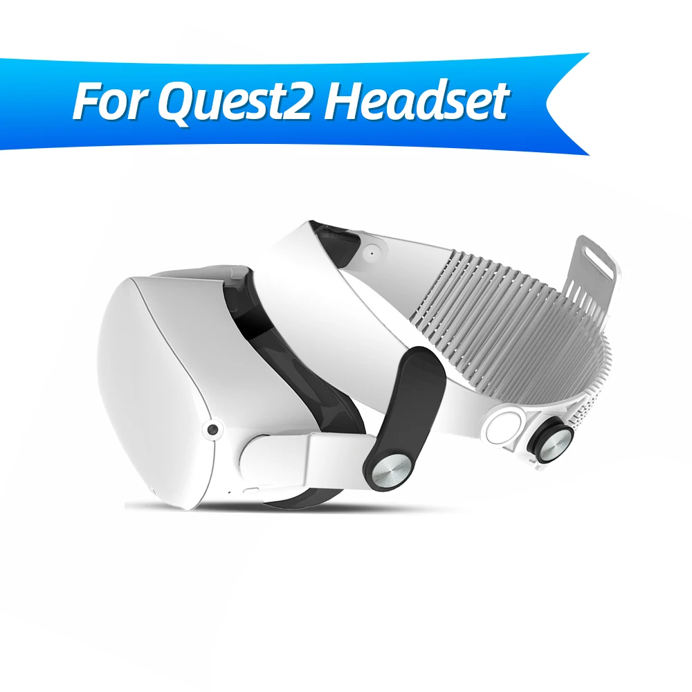 

Для Oculus Quest 2, удобная повязка на голову, регулируемый размер, дышащий мягкий резиновый головной убор, аксессуары VR Quest2